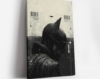 Plakat Batmana, Plakat filmowy Mroczny Rycerz, Prezent Batmana, Plakat DC, Superbohaterowie, Plakat filmowy