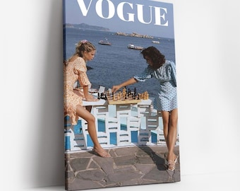 Projektant sztuki ściennej, wydruk magazynu Vogue, plakat z trendami w modzie