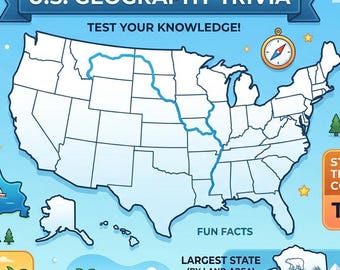 U.S. Geography Trivia Pack #1
