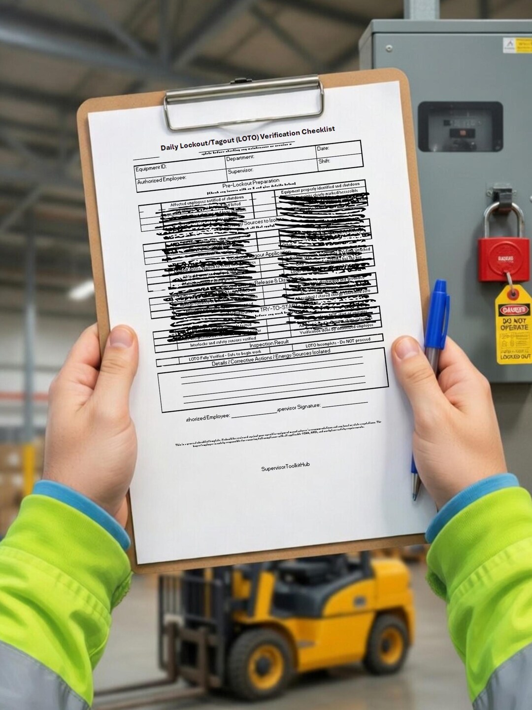 Daily Lockout Tagout Verification Checklist – OSHA Compliant Safety ...