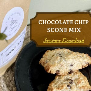 Chocolate Chip Scone Mix Recipe – Cottage Bakery Stand  (Digital Download)