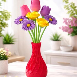 Individuell gestaltbarer 3D-Blumentopf – Einzigartige Dekoration