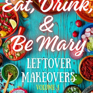 Leftover Recipe Ebook PDF | 15 Easy Recipes + Meal Planner, Grocery List & Kitchen Trackers | Reduce Food Waste Cookbook | Instant Download