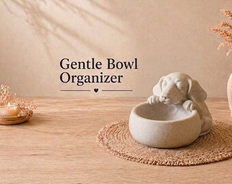 File per la stampa 3D di un organizer a forma di bassotto Gentle Bowl, inclusa licenza commerciale (STL, 3MF)