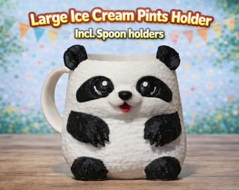 Porta gelato a forma di panda – File per stampa 3D (STL, 3MF)