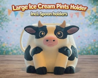 Porta gelato a forma di mucca – File per stampa 3D (STL, 3MF)