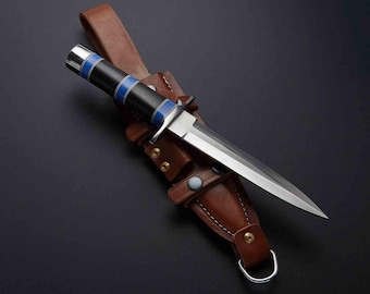 Arkansas Toothpick Dagger Handmade D2 Dagger Hunting knife with Sheath