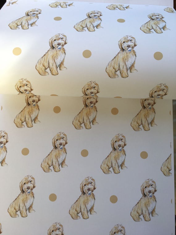 Arty Penguin Birthday Quality NEW Cockapoo Dog Wrapping Paper Sheets /& Tags