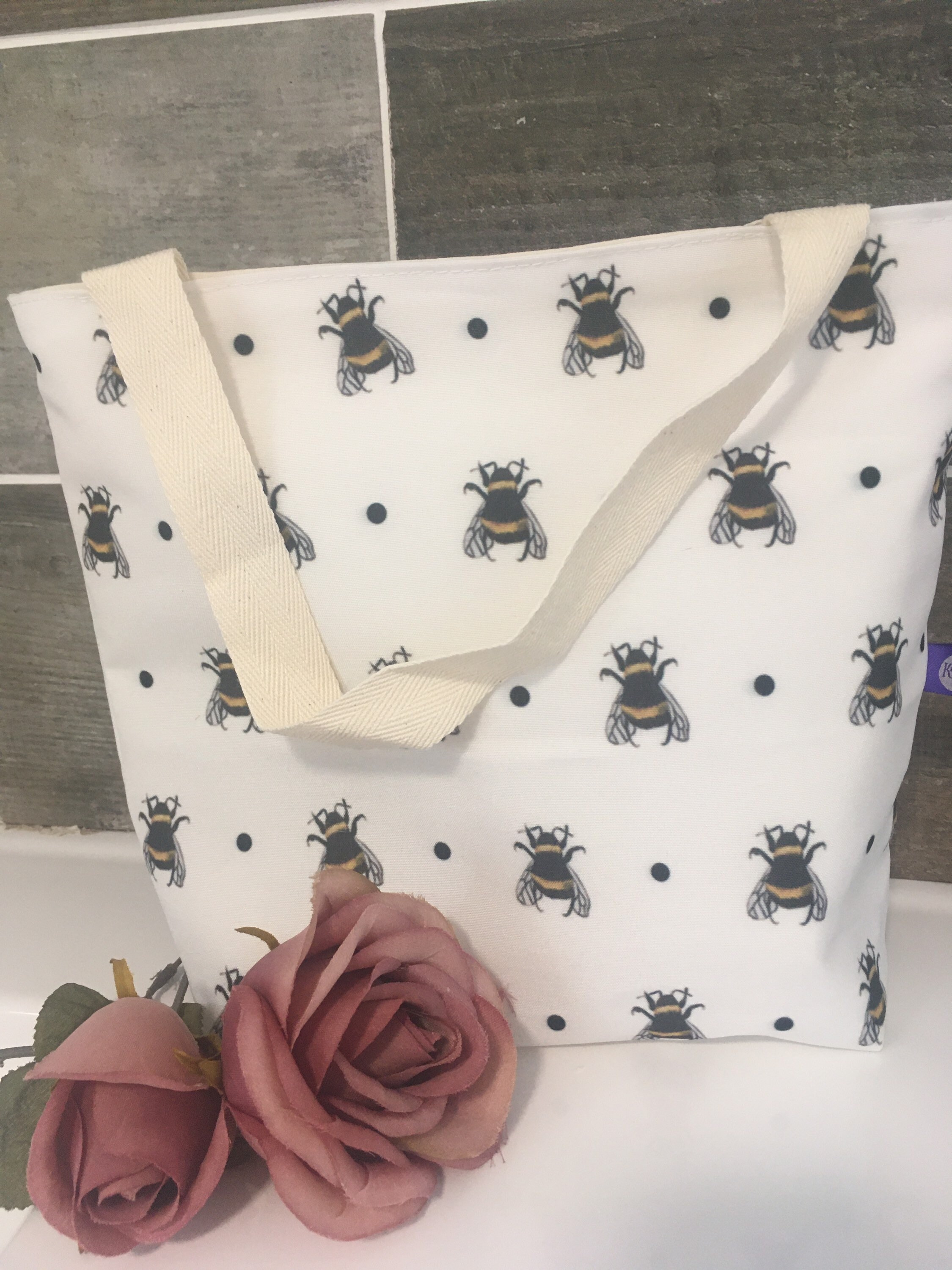 Bumble bee tote bag storage bag reusable tote bag bee gift Etsy
