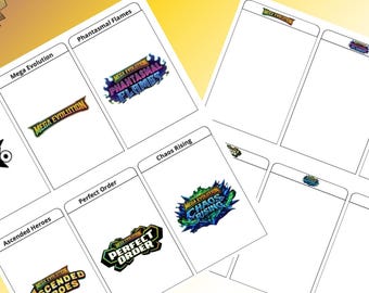 Pokemon Tcg Card Box Dividers Printable, Scarlet Violet & Mega Evolution Sets, Aufbewahrungsorganisator Tabs PDF