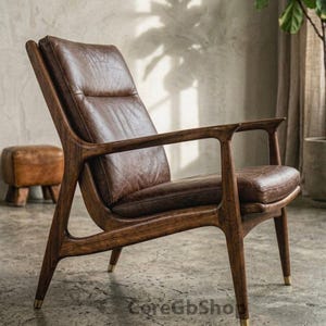 Moderner Loungesessel aus Mahagoni