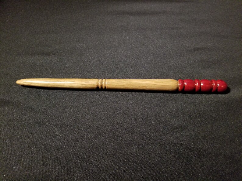 Oak Wand in Red - Etsy