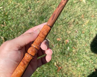 Yellow Box Burl Wand - Hyper Rare - One of a Kind