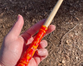 The Lava Wand - Wand of Fire - Birch Wand - Rumble and Roar Exclusive