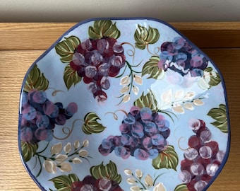 Vintage Decorative Dish - Ceramic Compote | Pedestal Fruit Bowl