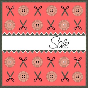 Watermelon Etsy Cover Photo Premade Etsy Shop Set Fashion Clothes Scissors and Buttons Pattern Banners Custom Graphic Design Tailor Style image 4