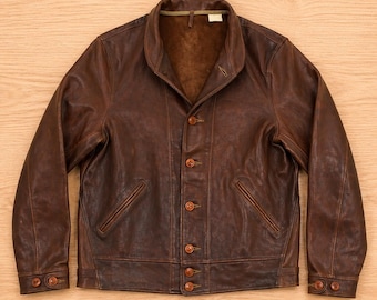 Rare Levi's Vintage Clothing Menlo Cossack Leather Jacket