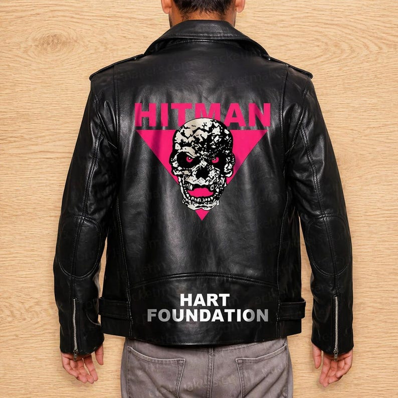 Handmade Men’s Black Real Leather Biker Jacket – Vintage Distressed Motorcycle Style with Classic Lapels jacket