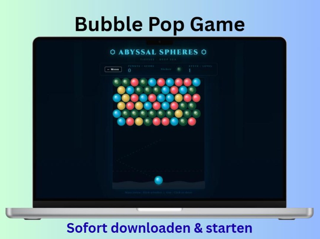 Bubble Pop HTML Game | Desktop Mini Game | Casual Browser Game | Stress ...