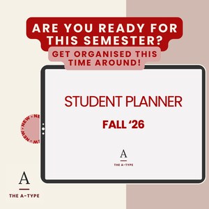 Semester Planner PDF | Printable Student Calendar & College Planner | Class Schedule, University Exam Tracker, GoodNotes Digital Planner