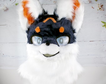 handmade fur animal head masks, personalized fur role-playing heads, Halloween gifts,Customizable All Colors & Designs.