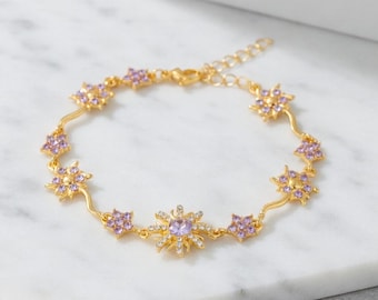 Braccialetto Sole - Braccialetto Viola - Braccialetto Girasole - Luce di Libertà - Braccialetto Principessa delle Fiabe