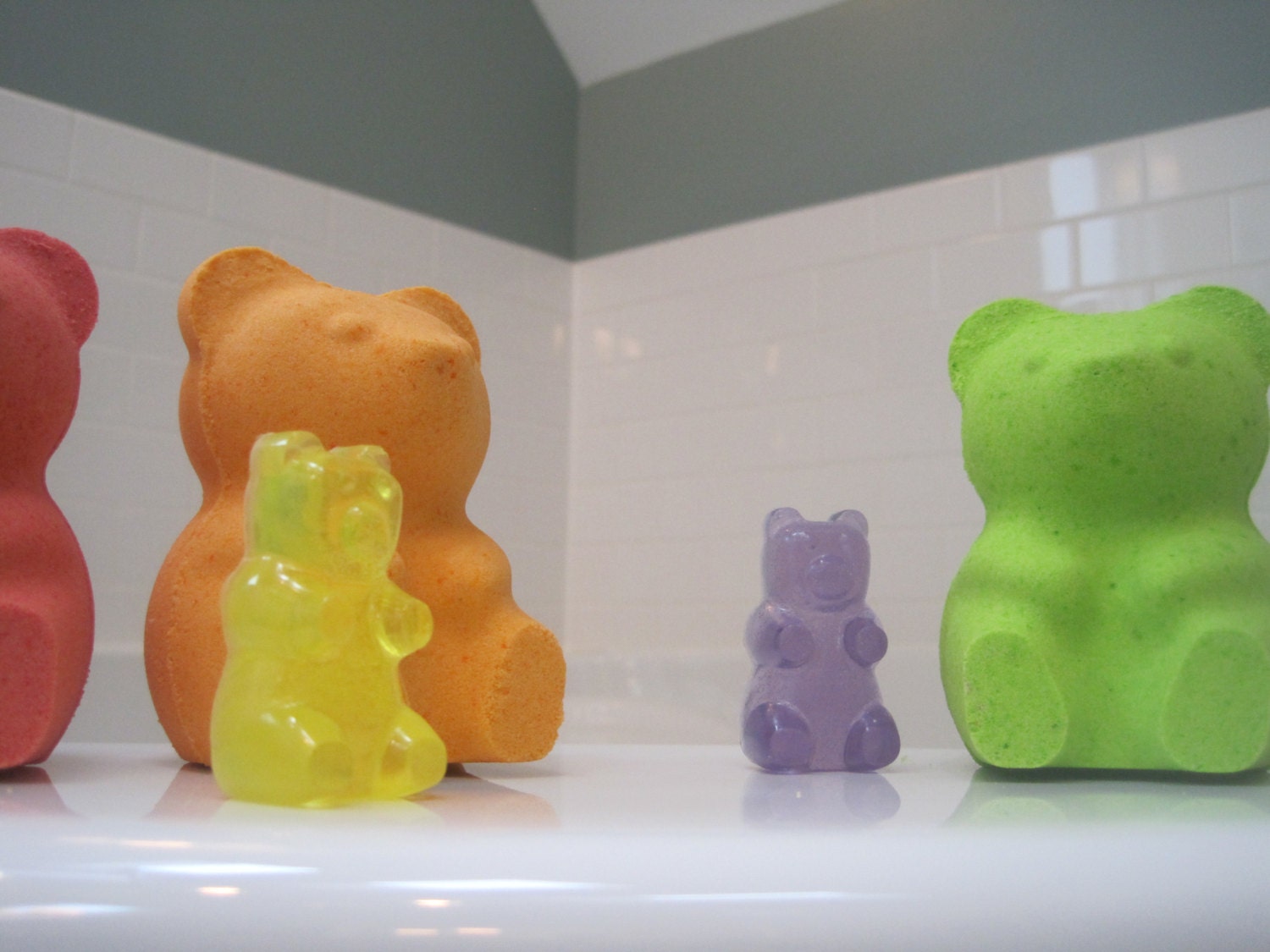 LARGE Gummy Bear bath bomb with Gummy Bear Soap Inside Etsy