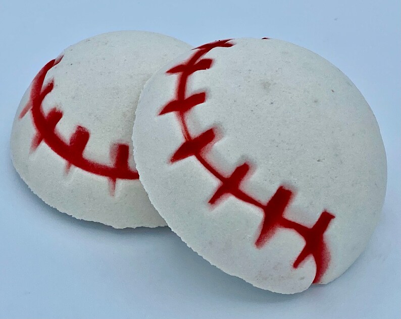 Baseball Bath Bomb with Toy Helmet Inside image 2