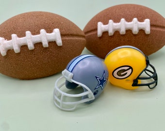 Football Bath Bomb with Toy Inside