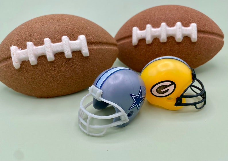 Football Bath Bomb with Toy Inside image 1