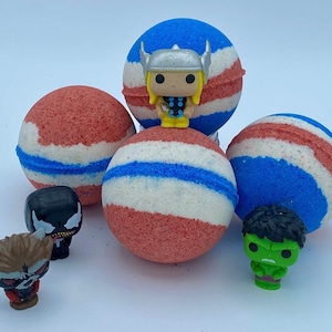 Superhero Ball Bath Bomb with Toy Inside