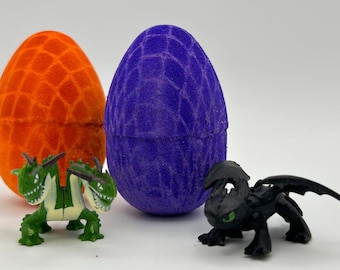 Dragon Egg Bath Bomb with Dragon Toy Inside
