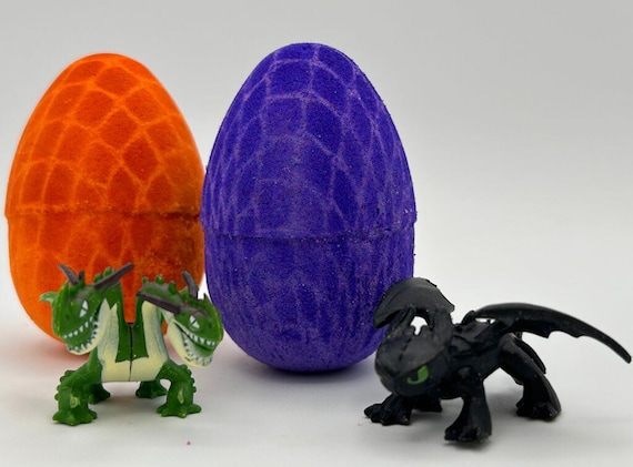 Dragon Egg Bath Bomb with Dragon Toy Inside