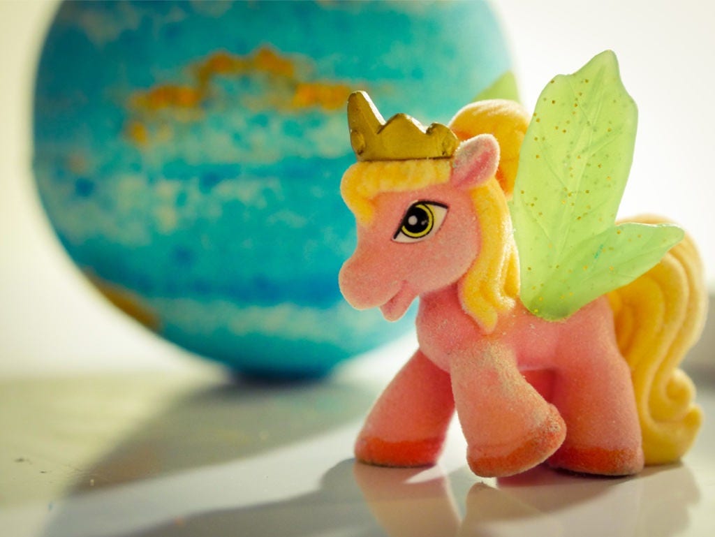 UNICORN Bath Bomb Glittering Bath Bomb with Unicorn Toy Etsy