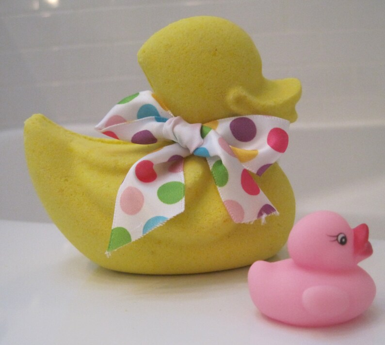 Rubber Duck Shaped Bath Bomb With Rubber Duck Inside Etsy