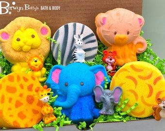 ANIMAL SAFARI Kids Bath Bombs Collection Box