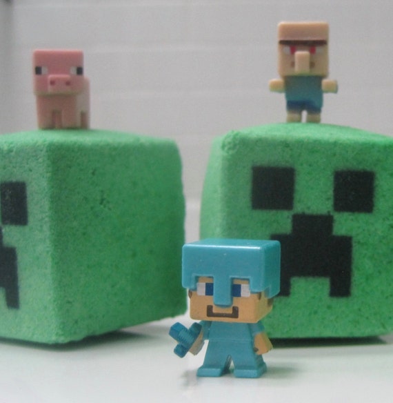 MINEBOMS Bath Bombs with Characters Inside | Etsy