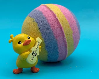 Rainbow Duck Kids Bath Bomb with Toy Inside