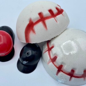 Baseball Bath Bomb with Toy Helmet Inside image 5