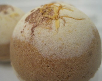 Pineapple & Coconut Scented Bath Bombs with Handmade Soap Inside - 2 ct pack