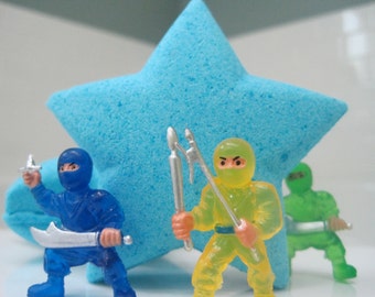 Ninja Star Bath Bomb with Toy Inside
