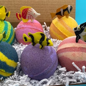 TROPICAL FISH Bath Bomb Collection Box - 6 ct