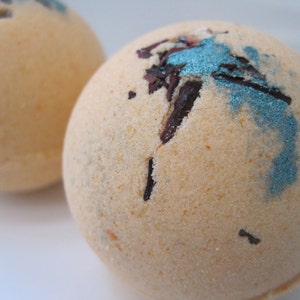 Bergamot Scented Bath Bombs with Handmade Soap Inside - 2 ct pack
