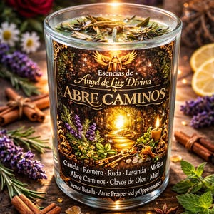 Open Path Candle. Abundance, Success, and Prosperity. Spiritual Petition to Attract Luck and Remove Blockages | Handmade Candle.