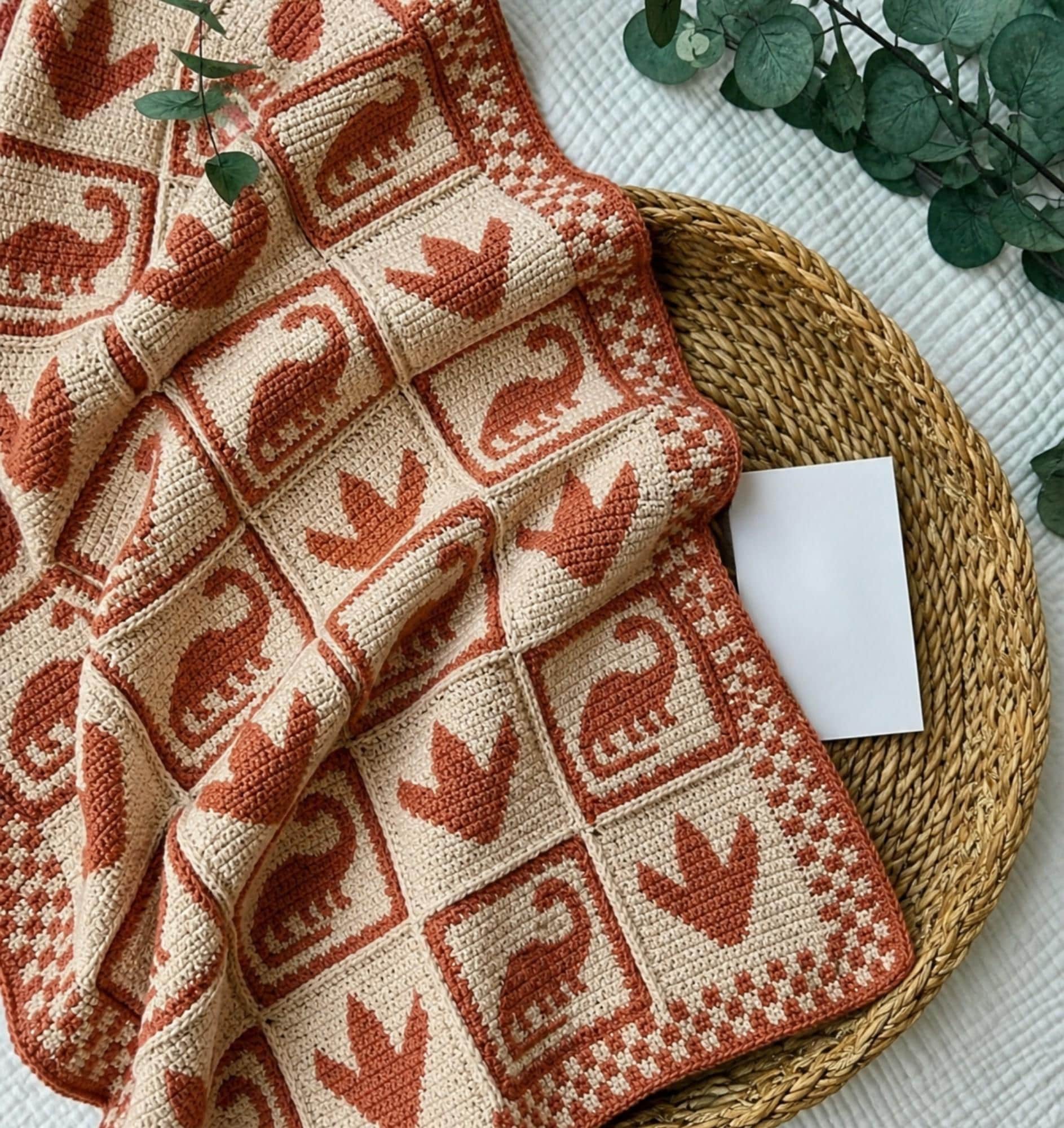 40 Dinosaur Blanket Crochet Patterns to Stitch for Kids, Nurseries, and Dino Fans 16 Dinosaur baby blanket Crochet