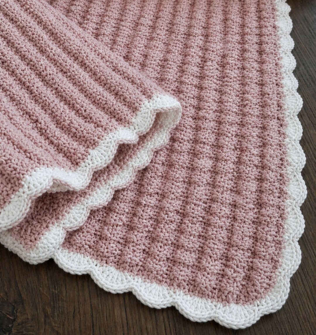 Easy Baby Blanket Crochet Pattern, Shell Stitch Beginner Friendly (PDF ...