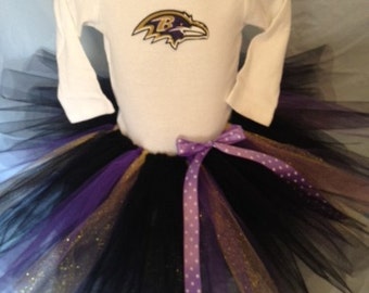 NFL Baltimore Ravens Tutu Cheer Kleid für Baby Mädchen
