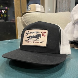 Swinging L Ranch bronco / mustang /horse patch hat