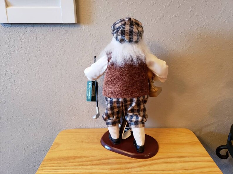 golfer Santa Claus by Tina Mitchell Christmas Figure