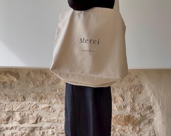 Merci Paris トートバッグ、美しいパリのトートバッグ、パリの